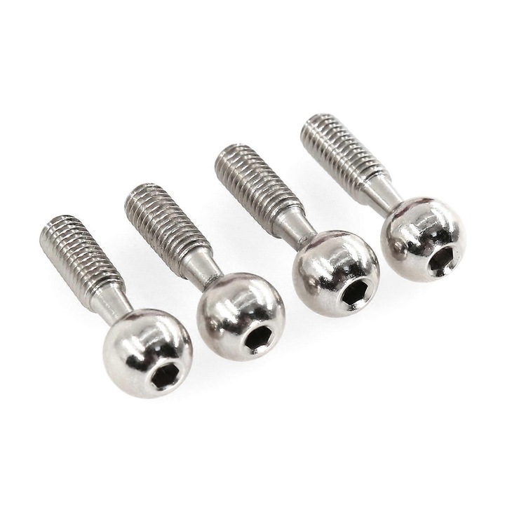 Fém gömbfejű csavarok távirányítós vezérléshez 1/10 többszínű 9x25mm 4 db-os készlet