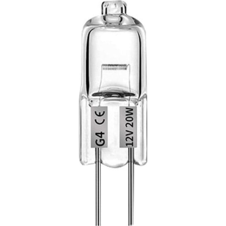Halogén izzó G4 12V 20W, meleg fehér, dimmelhető, 2700K, 280lm, 360° sugárzási szög, 6 db-os készlet