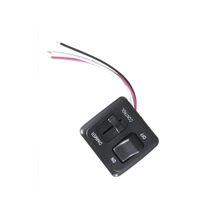 Dimmer 12V, fekete, műanyag, 10A, 9V-16V, 60W, csúszka