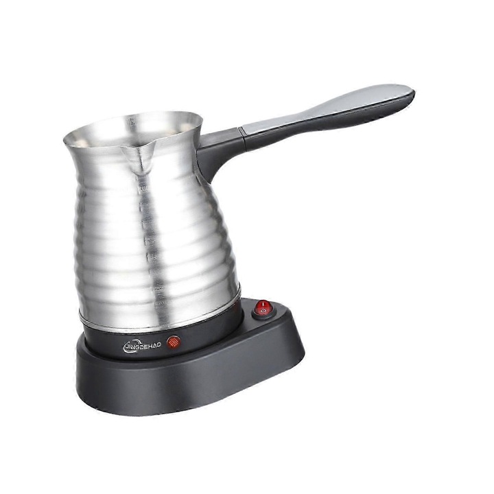 Török elektromos ibrik, rozsdamentes acél, 500ml, ezüst, 24.1x17.6cm