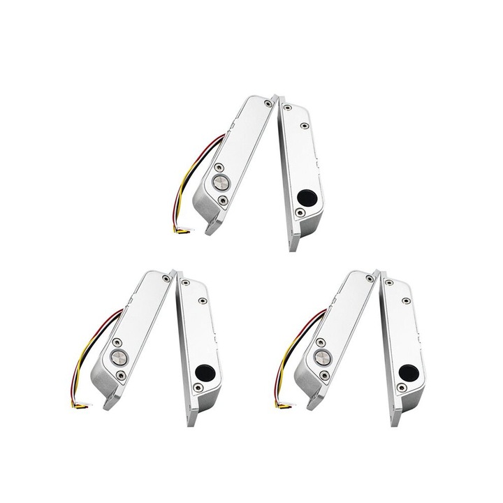 3 db Yale elektromos mágneszár készlet 150x34x28mm ezüst rozsdamentes DC12V