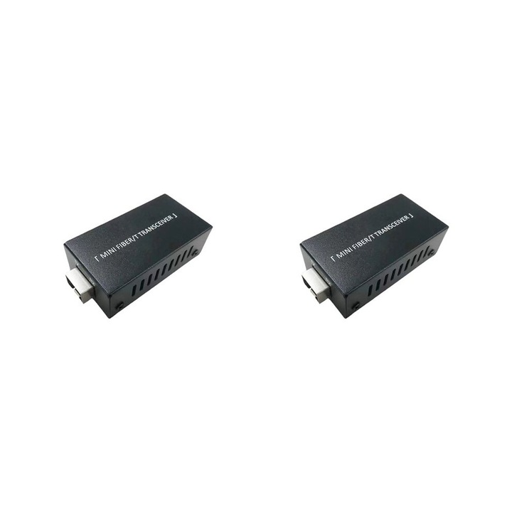 Комплект от 2 трансивъра SFP Gigabit 1.25G, едномодова оптична нишка, черен, 7.6x3.6x2.2cm