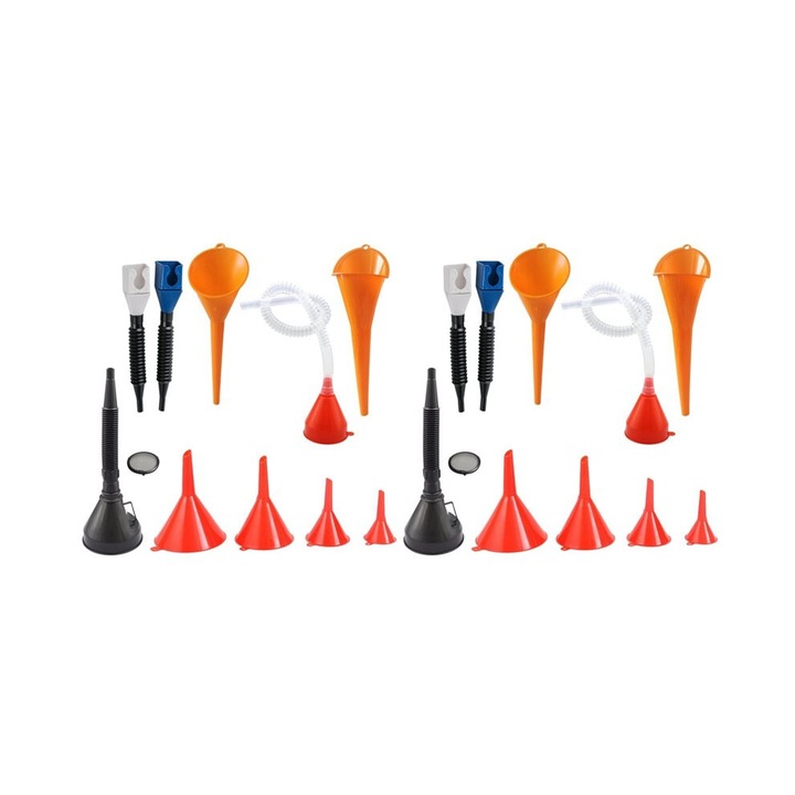 Set 20 palnii auto, plastic, diverse forme, multicolor, dimensiuni variate
