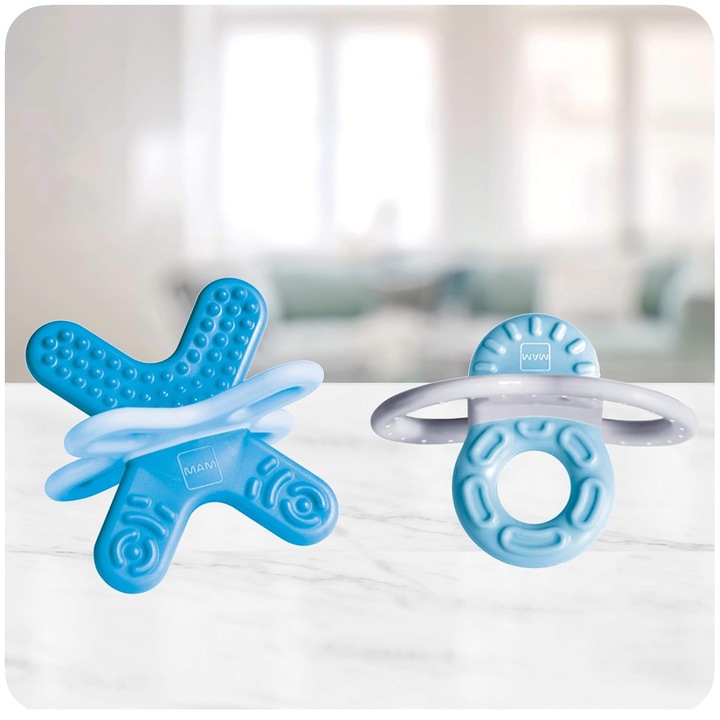 Inel de dentitie Mam Bite & Relax Mini pentru dintii frontali ai bebelusului