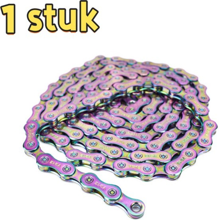 Lant bicicleta 10 viteze semi-gol multicolor 147x0.7x0.7cm