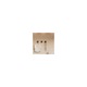 Set 5 carlige lemn masiv adezive maro 5.5x4.5cm