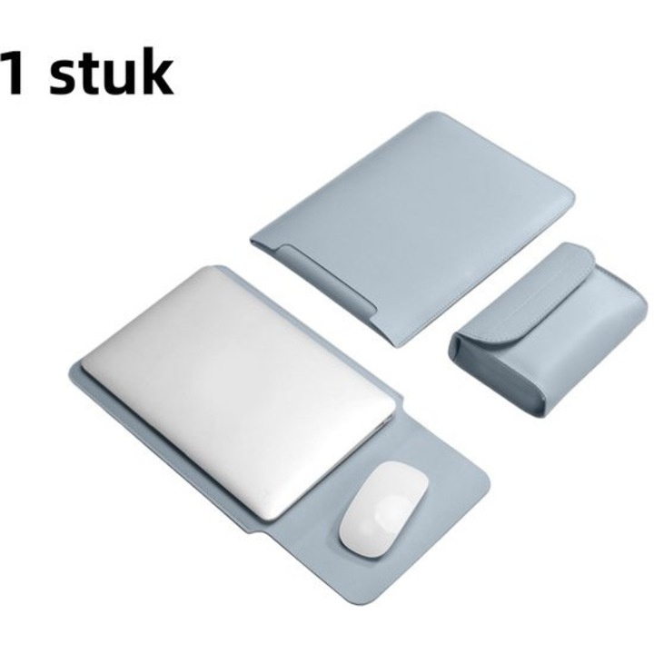 Laptop tok 14 hüvelykes, 2 darabos szett, füstös kék, vízálló, függőleges