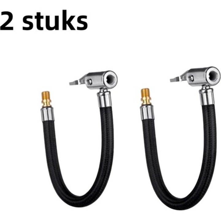 Tub extensie 2 piese pentru pompa aer auto, cu maner cupru, 60cm, etans