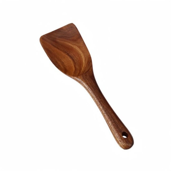 Lingura orez lemn teak 23x6.8x3cm set bucatarie multifunctional