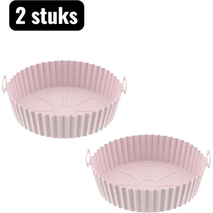 2 db szilikon sütőalátét készlet, rózsaszín, 28cm, tapadásmentes, hőálló