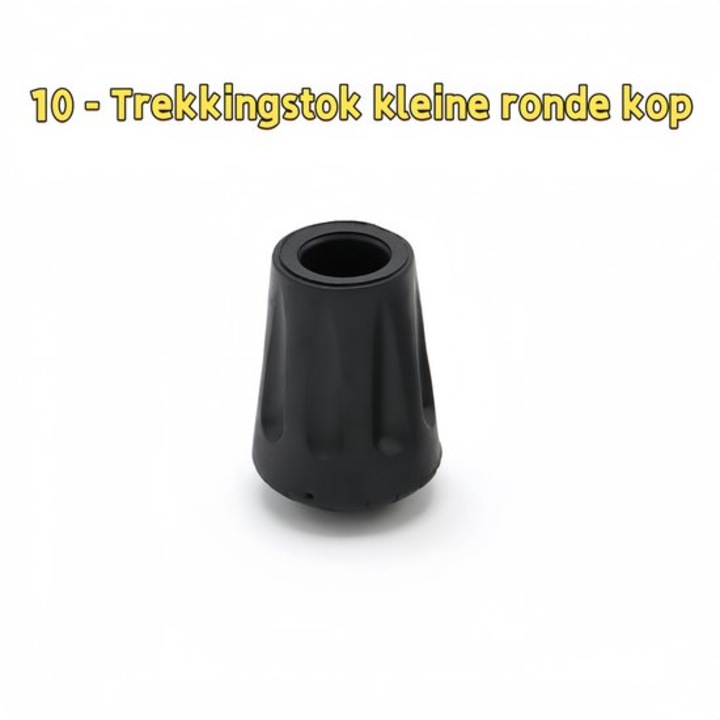 Csúszásgátló sapkák túrabotokhoz, gumi, fekete, 10 db-os szett