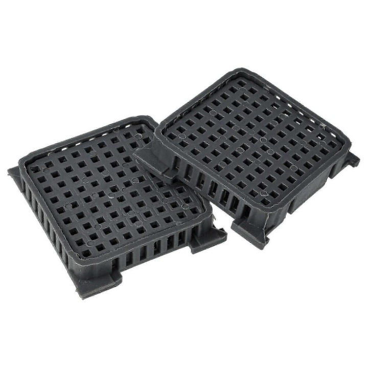 Set 2 filtre carbon activ pentru frigider, gri, 4.2x4.2x0.9cm