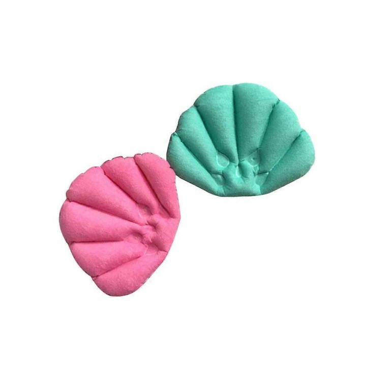 2 db felfújható fürdőpárna szett, PVC, 40x29x0,3cm, fehér