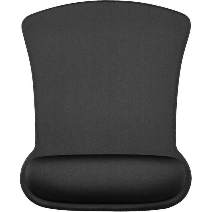 Gél egérpad csuklótámasszal, fekete, 30,7x63,5x3,8cm, 1 db-os szett