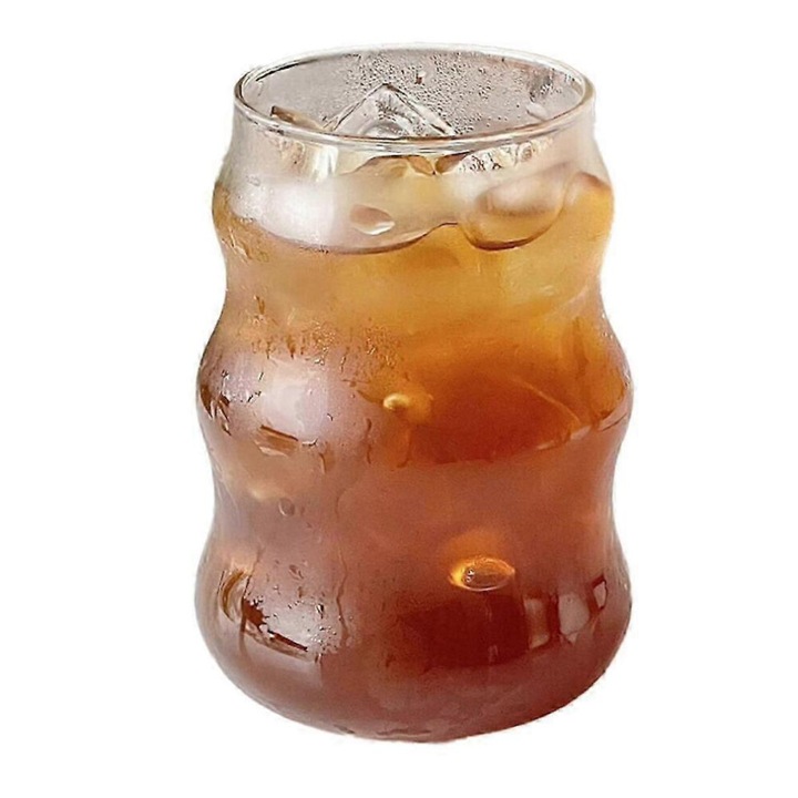 6 db hőálló átlátszó üvegpohár szett 300ml