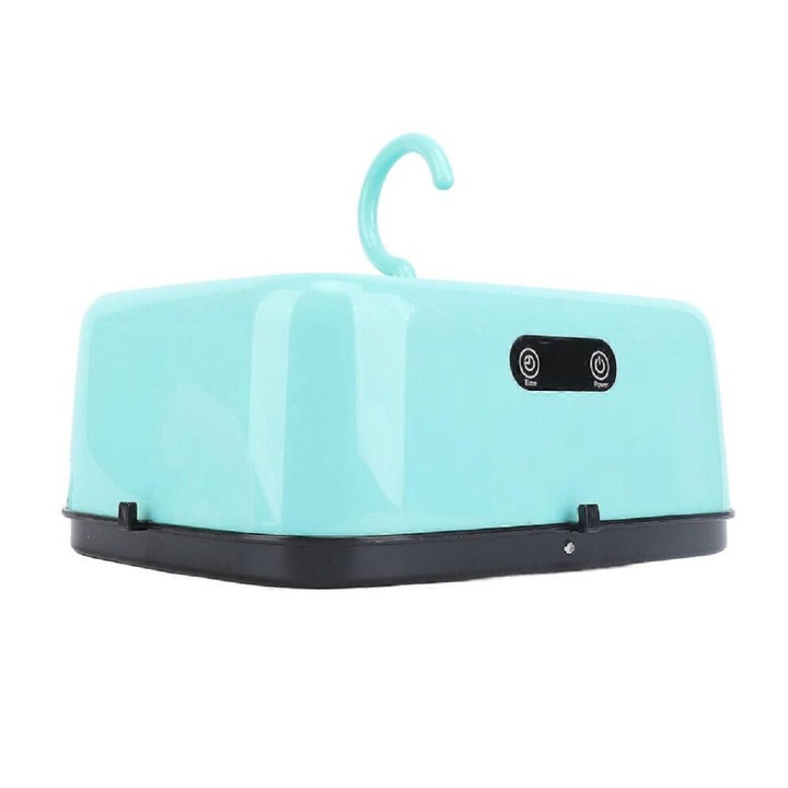 Hordozható összecsukható ruhaszárító 600W kék 24x17x10,5cm szett
