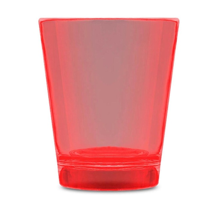 Foszforeszkáló piros shot pohár 5cl