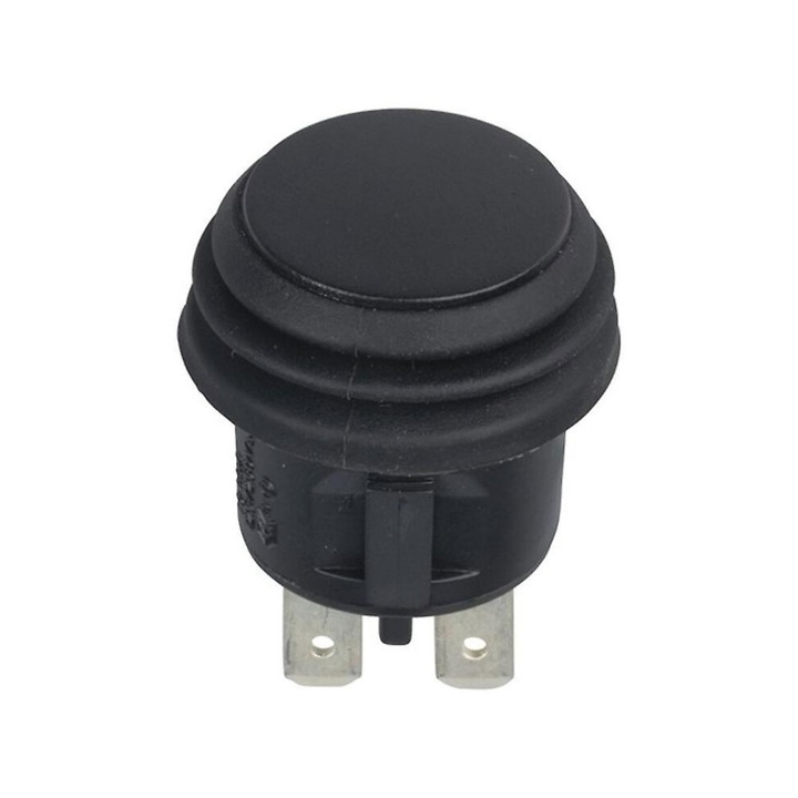Kétpólusú DPST kapcsoló, fekete, IP56, 250V, 6A, 20mm