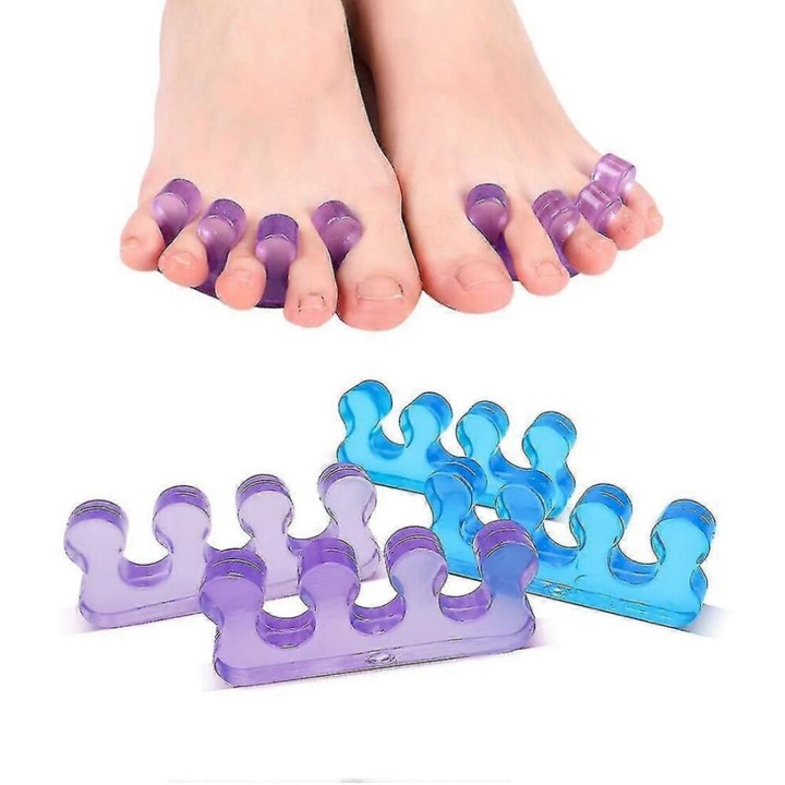 Átlátszó gél lábujjelválasztók pedikűrhöz