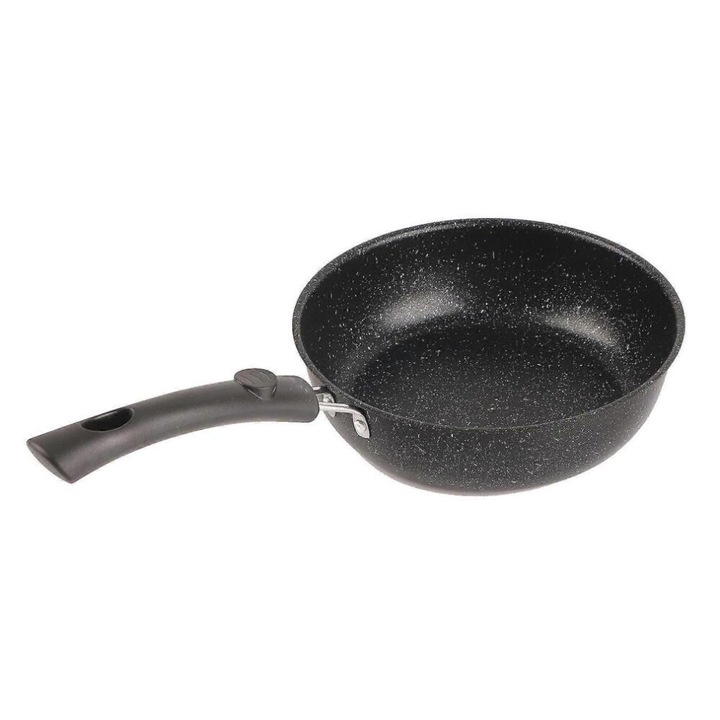Rozsdamentes acél serpenyő 20cm, ergonomikus fogantyú, tapadásmentes