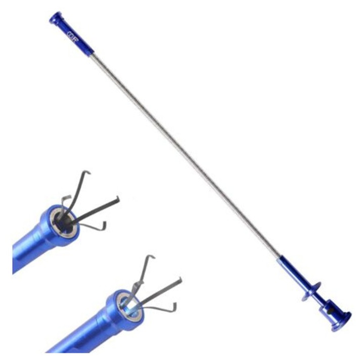 Unealta telescopica cu magnet si LED, 62cm, negru