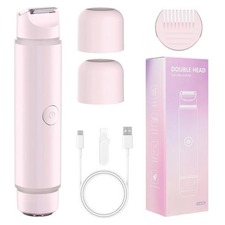 Hordozható elektromos epilátor, lila, USB, 5W, 60 perc, IPX6