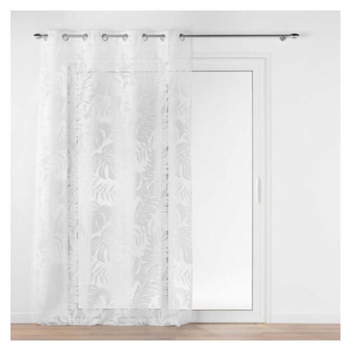Fehér voile függöny 140x240 cm átlátszó dekoratív