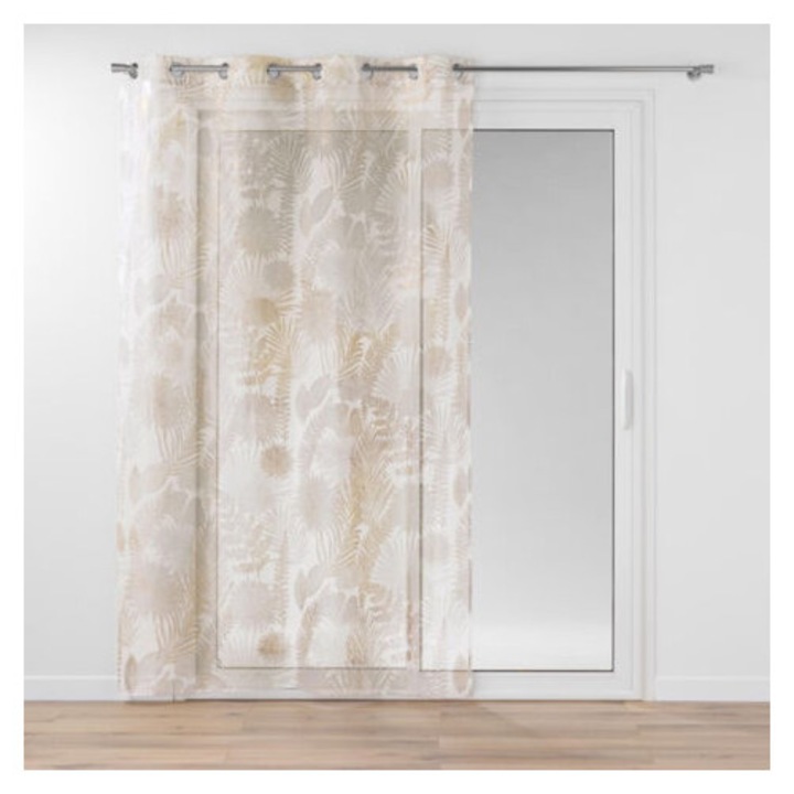 Melisse voile, fémes voál, arany-bézs fehér, 140x240cm
