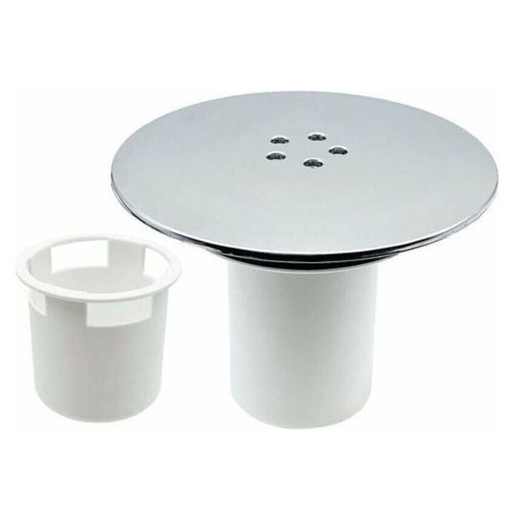 Univerzális krómozott zuhanylefolyó fedél 115mm gyors áramlás