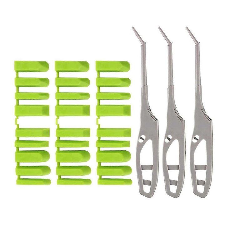Set scule plastic pentru etansare unghiuri multiple multicolor 22cm
