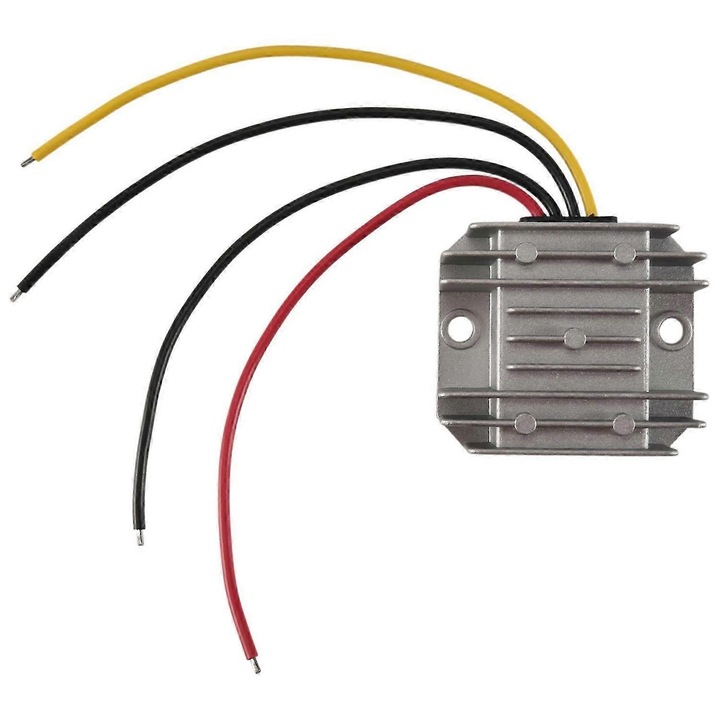 DC-DC átalakító 12-24V-ról 5V 10A 50W ezüst 64x57x22mm