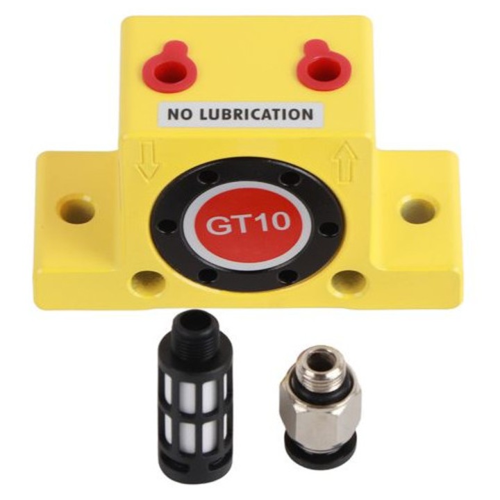Vibrátor pneumatikus GT10, alumínium ötvözet, 1/8 hüvelyk, 130-11150 N, kompakt