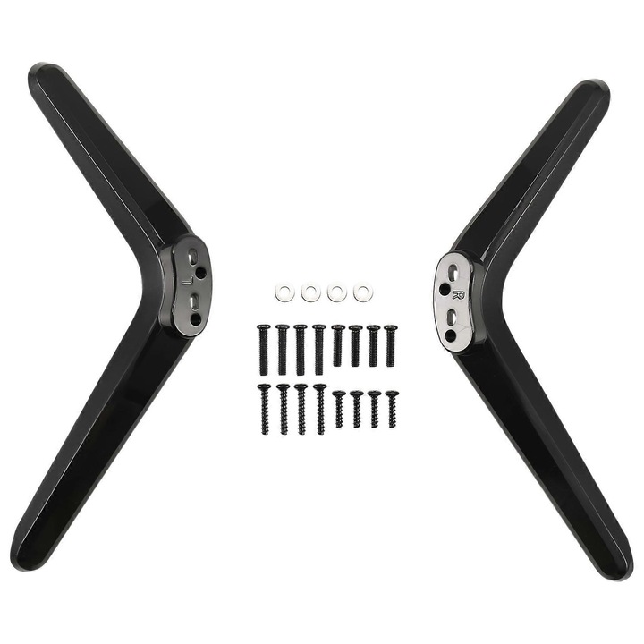 Suport universal TV, plastic metal, negru, 17-20mm, set 2 buc