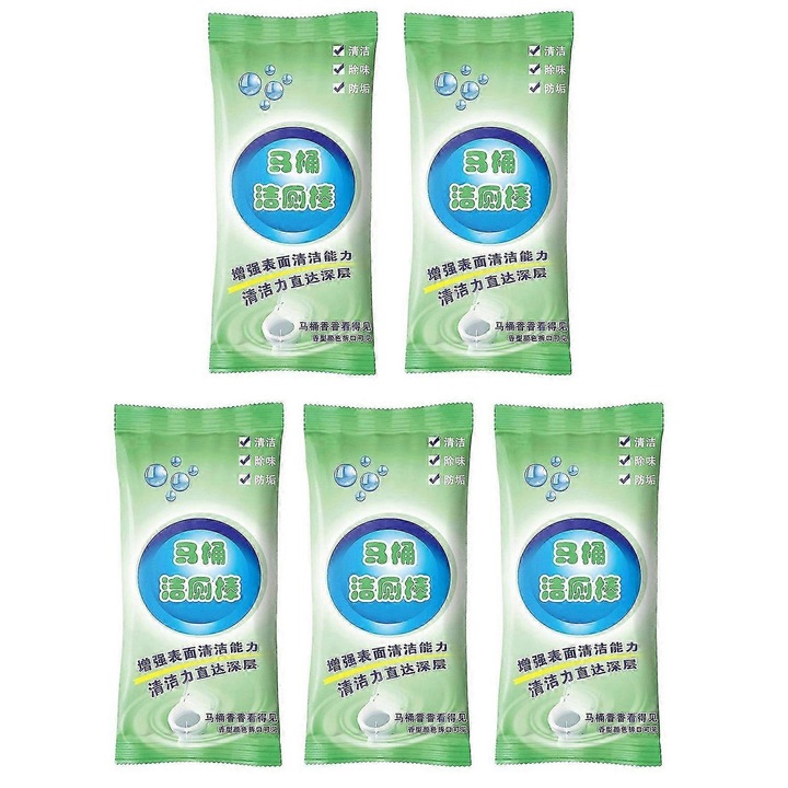 Betisoare de curatare toaleta, set 1/3/5, multicolor, 120g