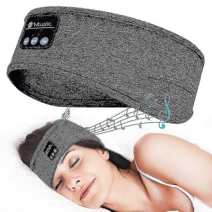 Bluetooth fejpántos fejhallgató, 3 az 1-ben, fekete, 10m, 5-7h, 20xHZ-20KHZ