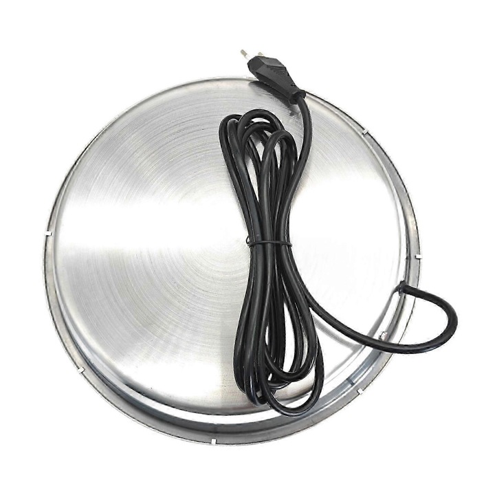 Fűtött alap madáritatóhoz, rozsdamentes acél, 30cm, harapásálló, 220V