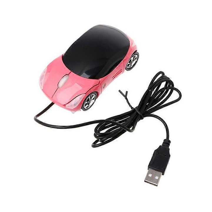 Egér optikai USB, 3D, ergonomikus, többszínű, 10x5x3cm