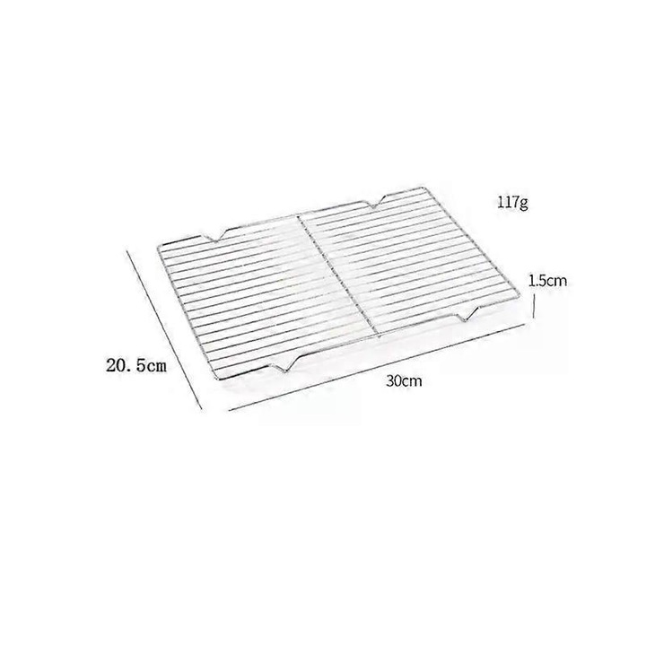 Grilaj din otel inoxidabil, dreptunghiular, rezistent, 20.5x30cm/21x38cm/20.5x41cm