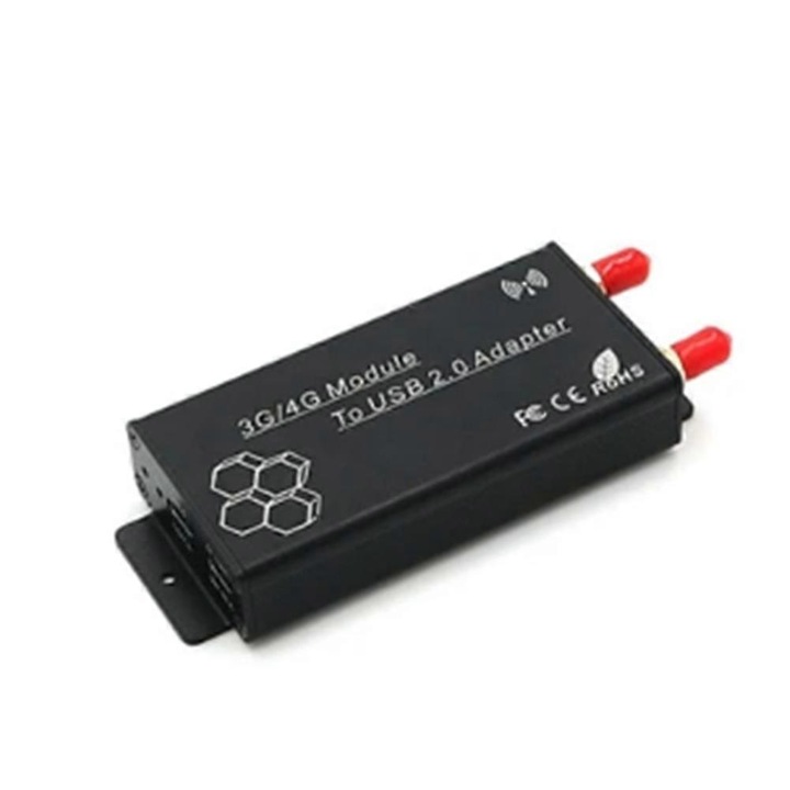 Adaptor Mini PCI-E la USB Type C, negru, 89x45x19mm