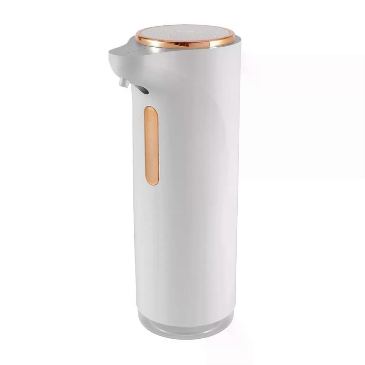 Automata habszappan adagoló, 300ml, sötétzöld-fehér, USB újratölthető