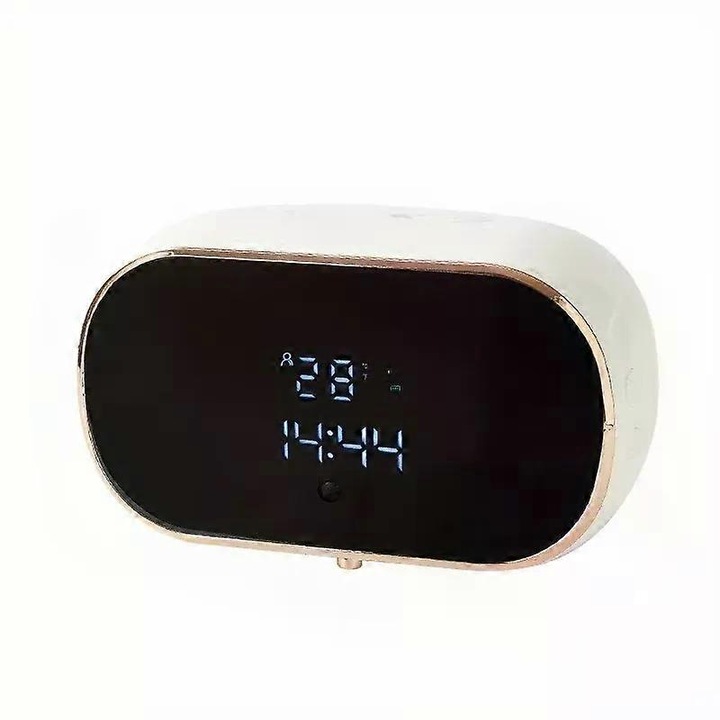 LED szenzoros automata szappanadagoló, vízálló, falra szerelhető, USB, habosító, fehér