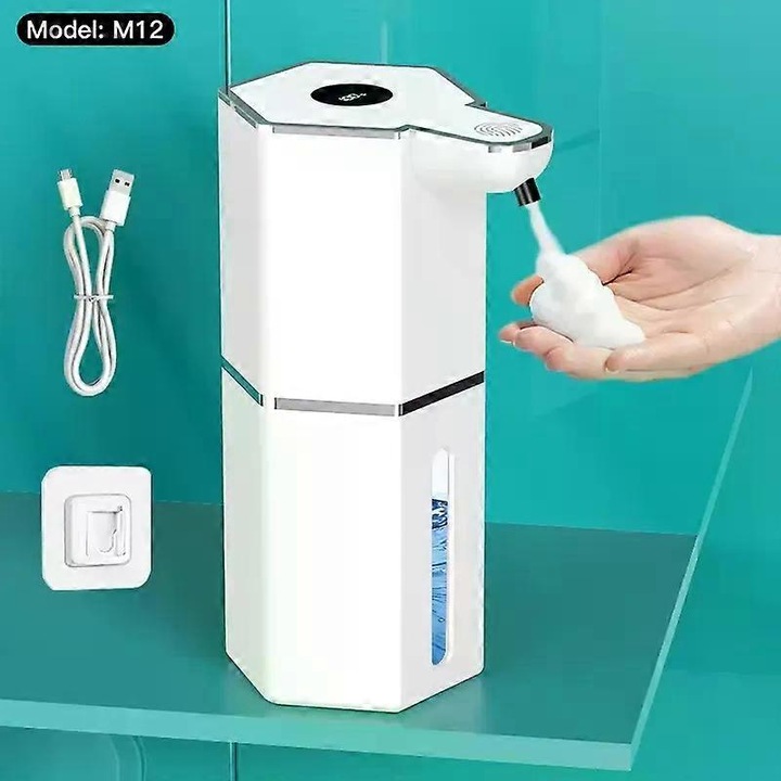 Automata szappanadagoló 360ml kapacitású, érzékelős, újratölthető IPX5