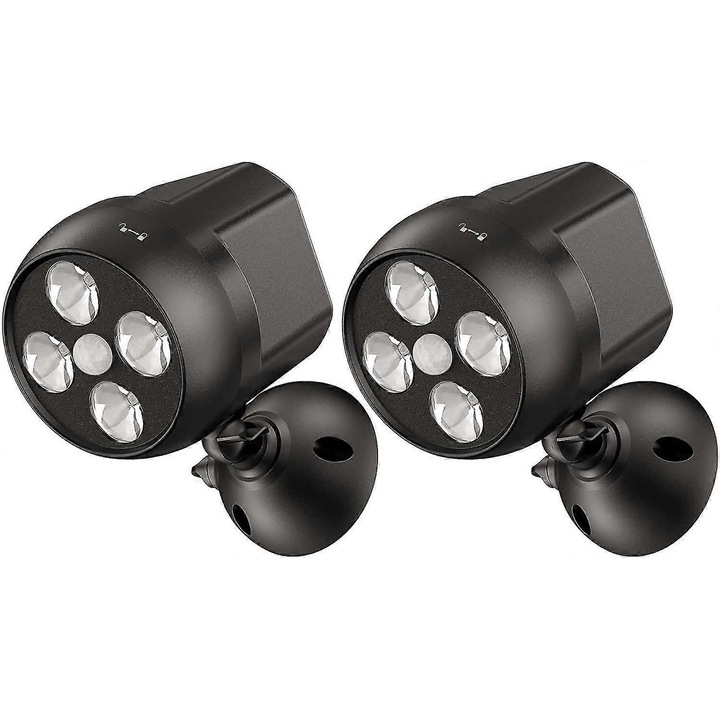 LED kültéri lámpa mozgásérzékelővel, 6W, hideg fehér, 2-3m