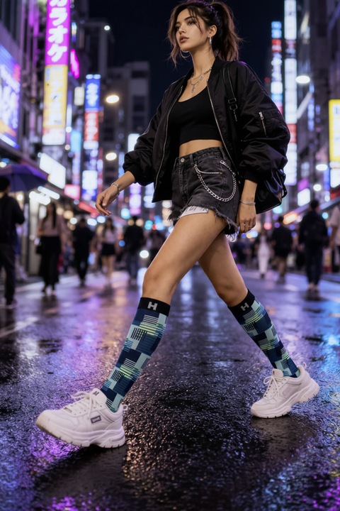 Női harisnyanadrág HYD Art Fashion 20 DEN – Művészi modell szublimált mintával