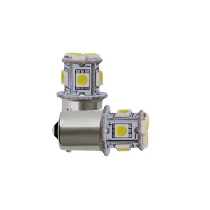 LED belső izzók 1156 BA15S 6V 8 LED, 4 db-os készlet