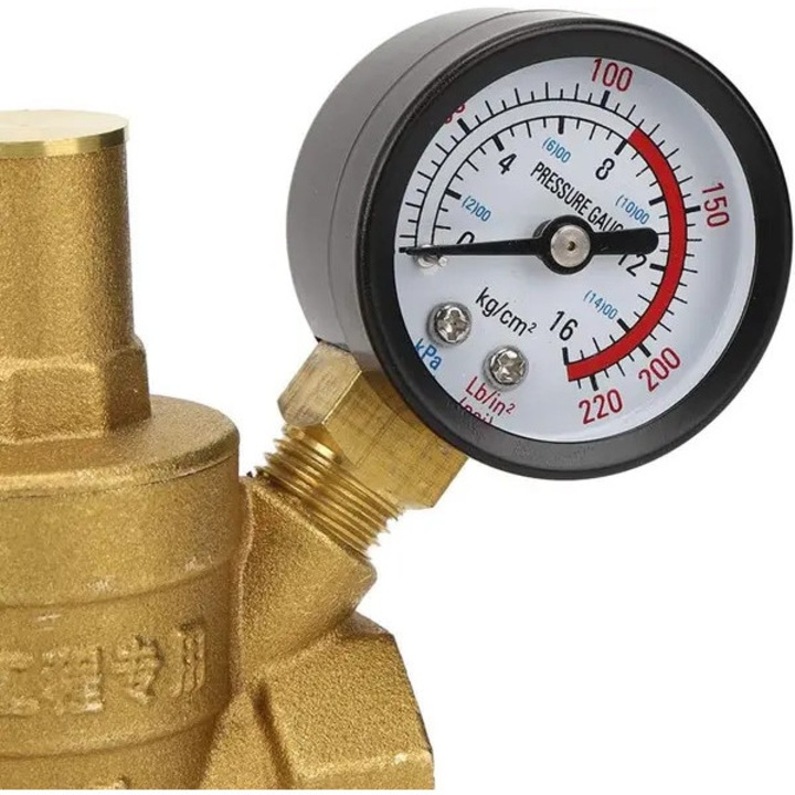 Állítható víznyomáscsökkentő sárgarézből, DN20