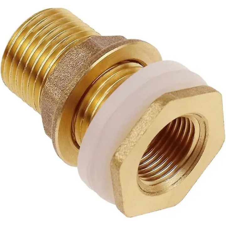 2 db sárgaréz csatlakozó 1/2 hüvelyk 4,2 cm fehér víztartályhoz