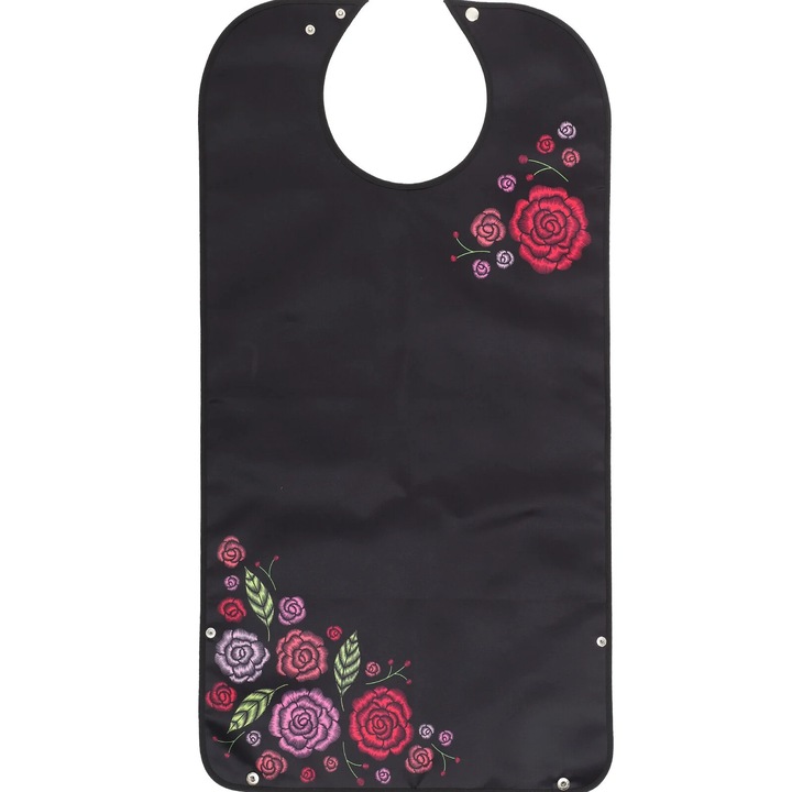 Baveta reutilizabila, poliester, pliabila, negru, 86x46cm