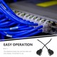 Telefon adapter RJ11 RJ14 szett 2 darab fekete 15.5x2.5x2cm levehető