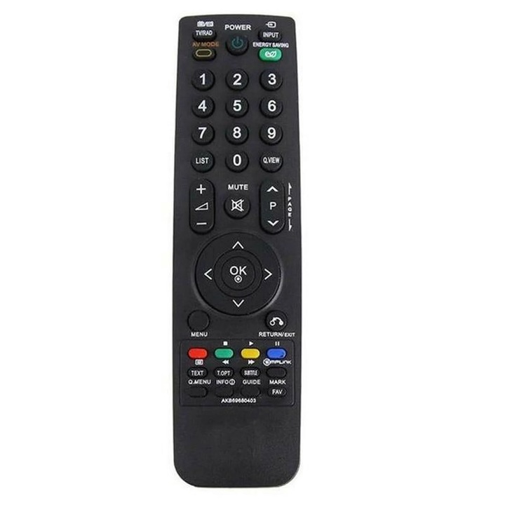 Telecomanda universala pentru TV LCD LED DVD, neagra, AAA
